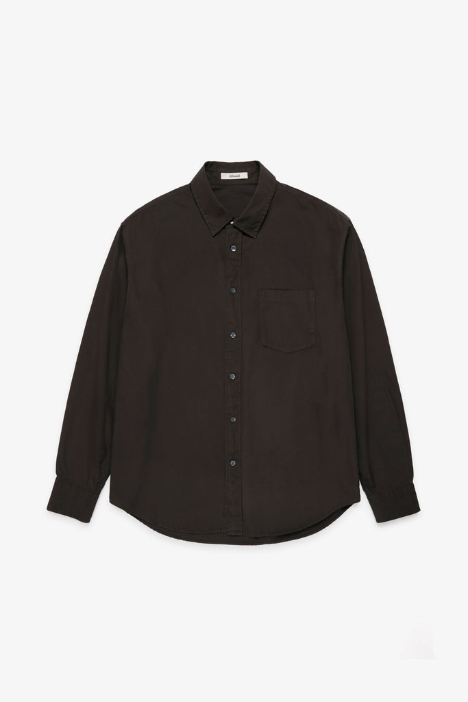 JJJJound Poplin Shirt ジョウンド 長袖シャツ M Poplin Big Shirt - Brown – JJJJound