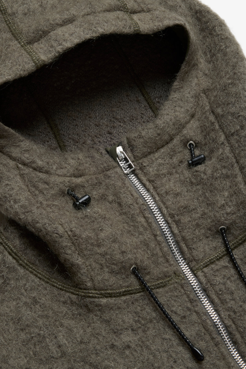 City Camper Mohair Top - Dark Olive