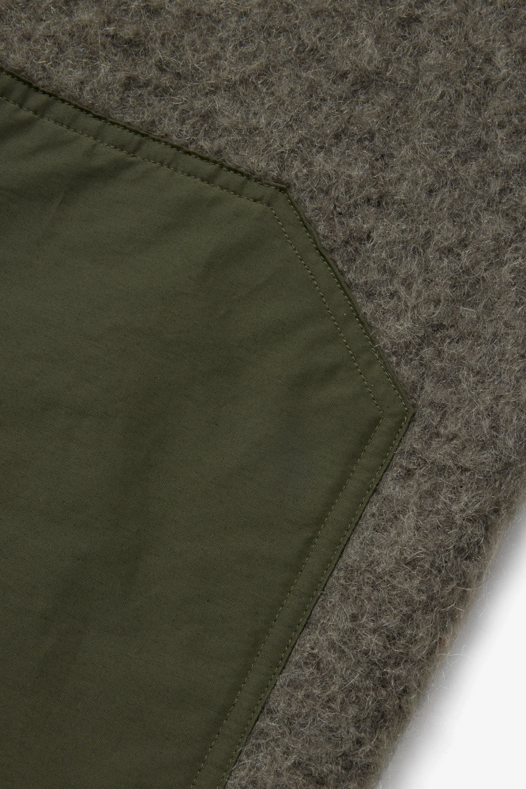 City Camper Mohair Top - Dark Olive