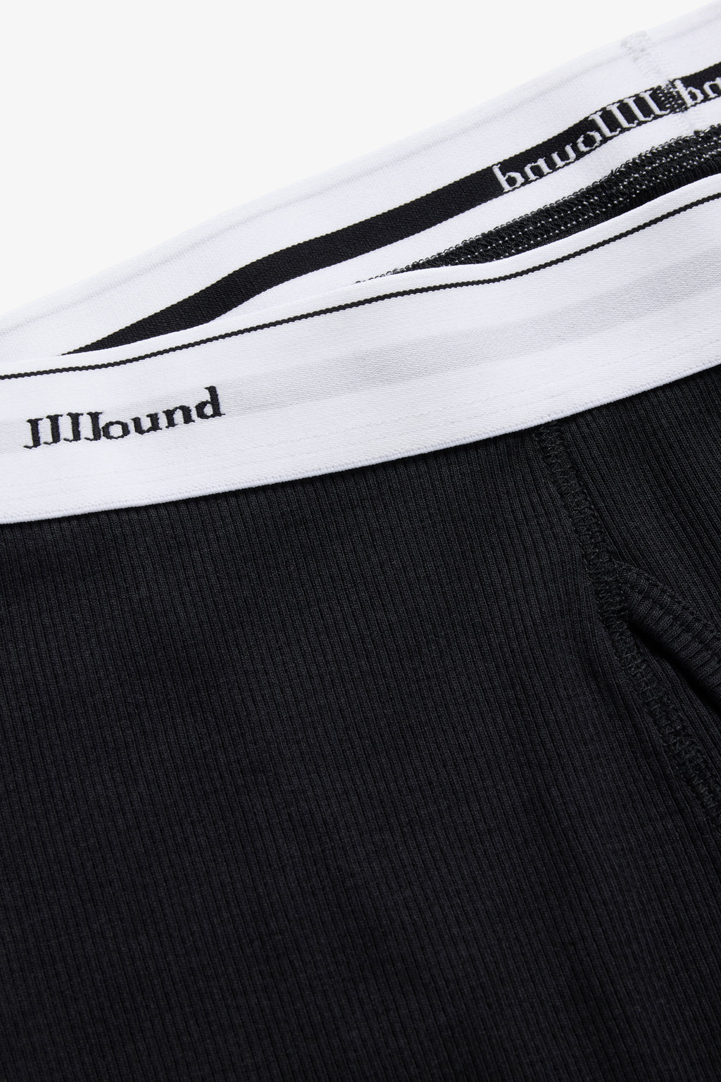 Ribbed Boxer Brief - Black/White
