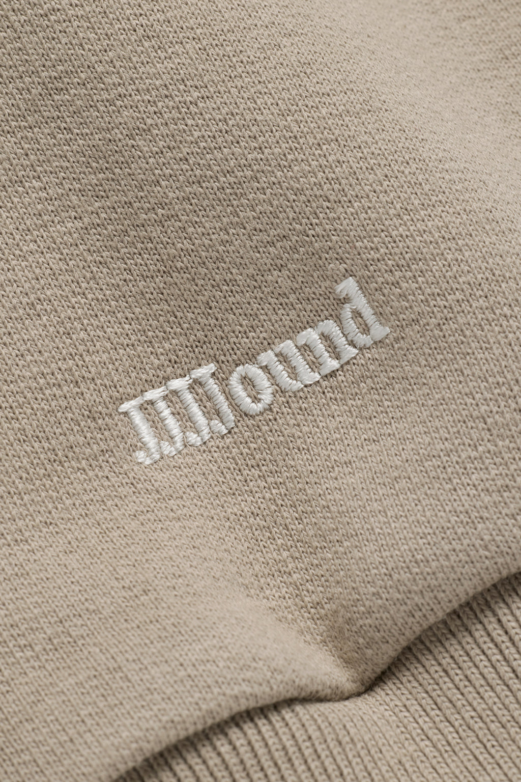 2000s Hooded Zip Sweatshirt - Taupe