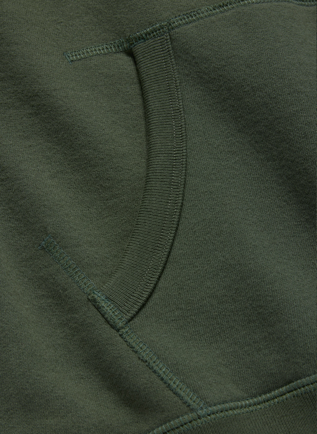 70s Hooded Sweatshirt - Forest Green