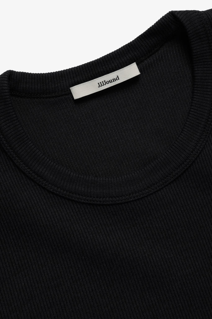 70s Ribbed T-Shirt - Black – JJJJound