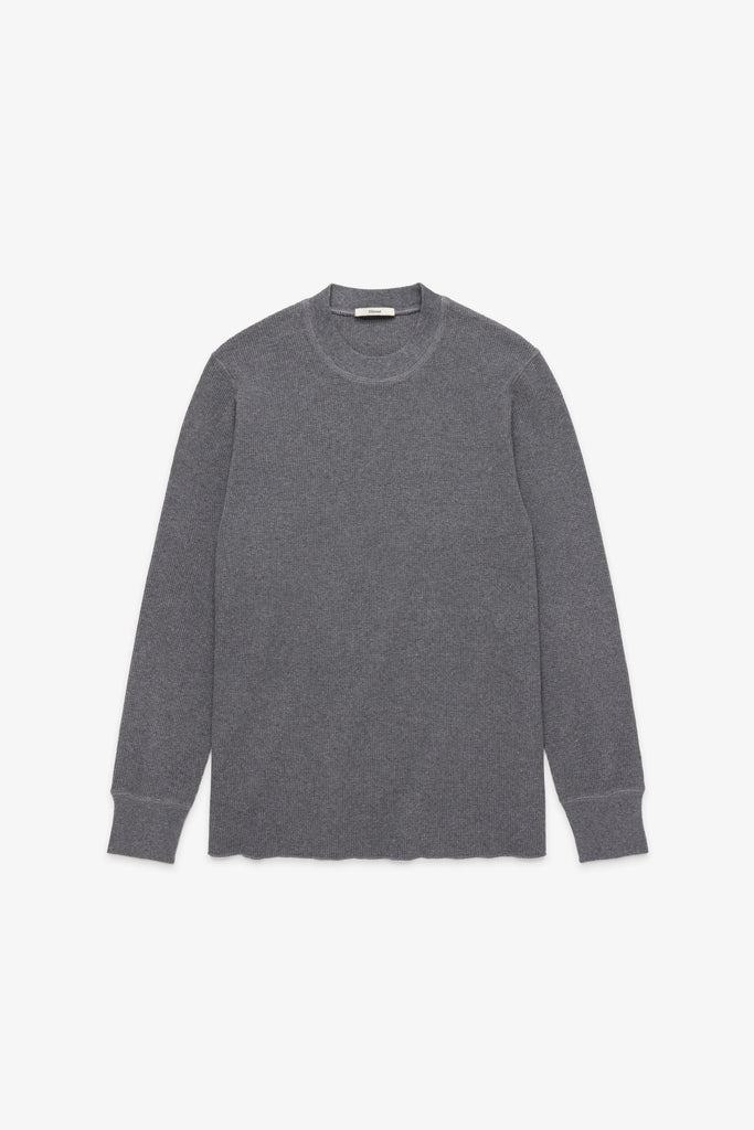 トップス EVCON JAMIESONS CREW NECK KNIT BLACK MIX Jamieson's of