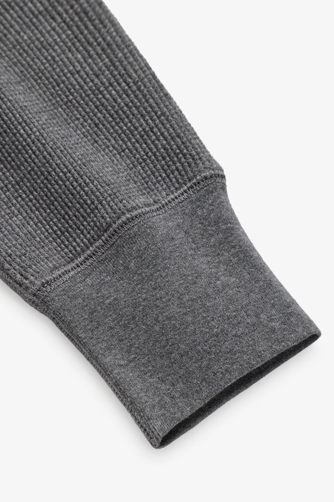 90s Waffle Longsleeve - Charcoal Mix – JJJJound