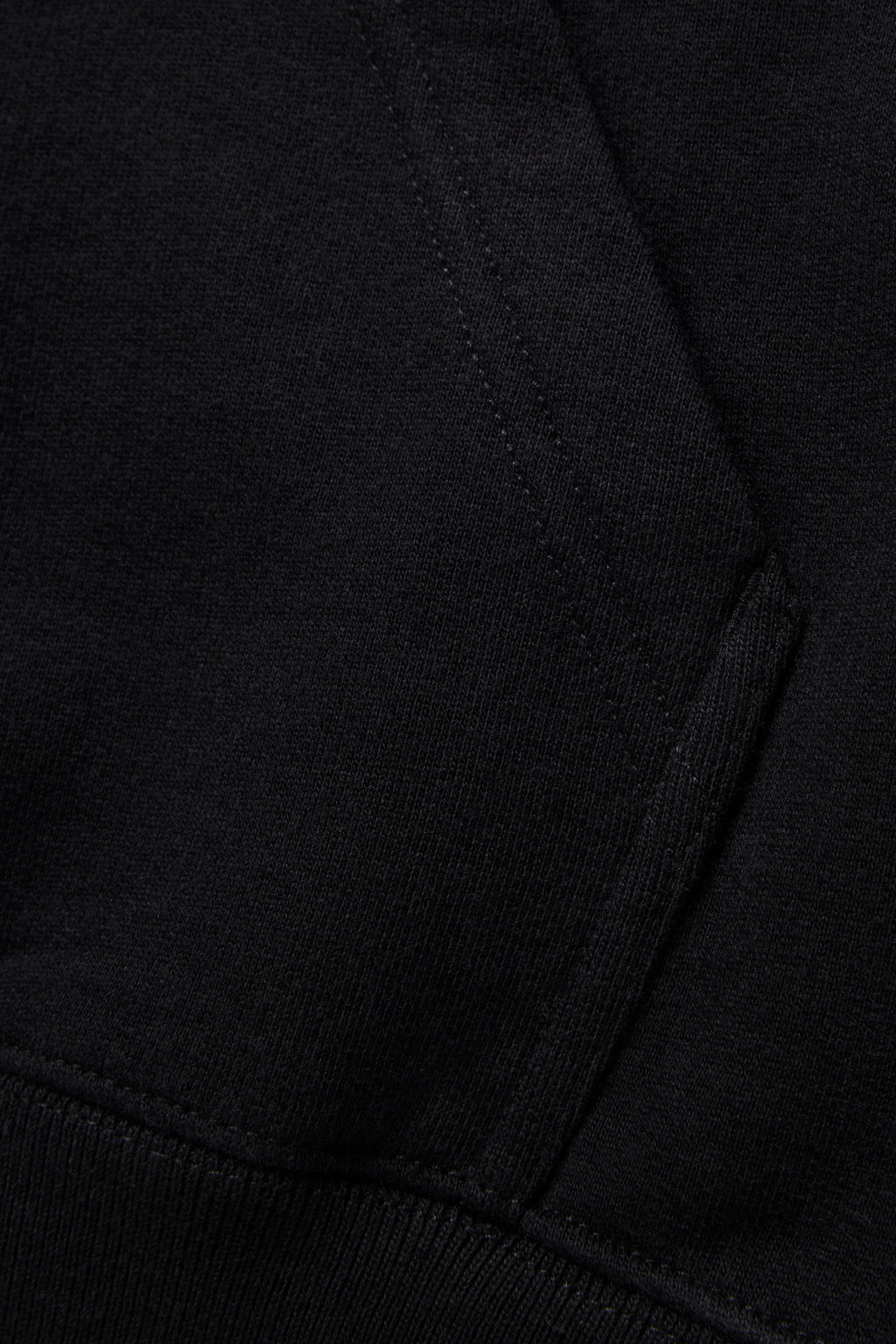 90s Hooded Zip Sweatshirt - Black