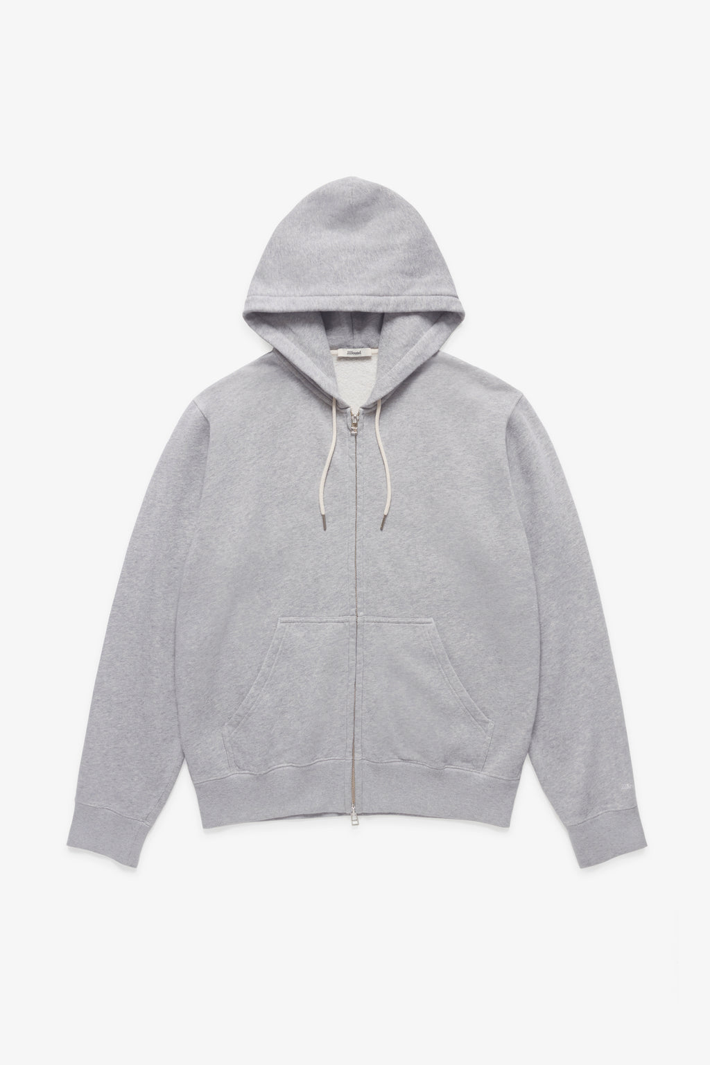 90s Hooded Zip Sweatshirt - Grey