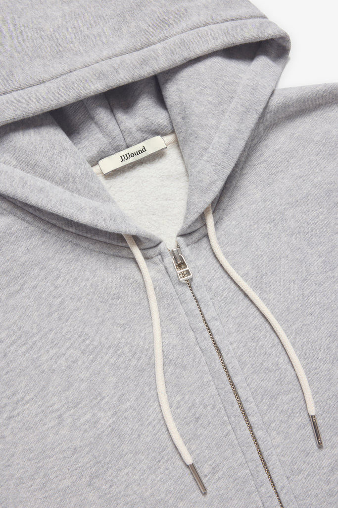 90s Hooded Zip Sweatshirt - Grey – JJJJound