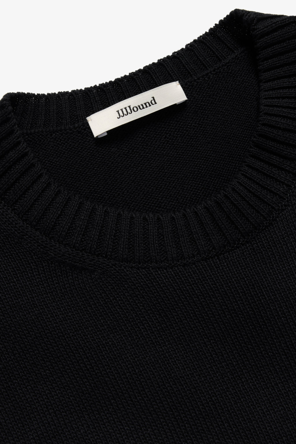 Knit Cotton Crewneck - Black