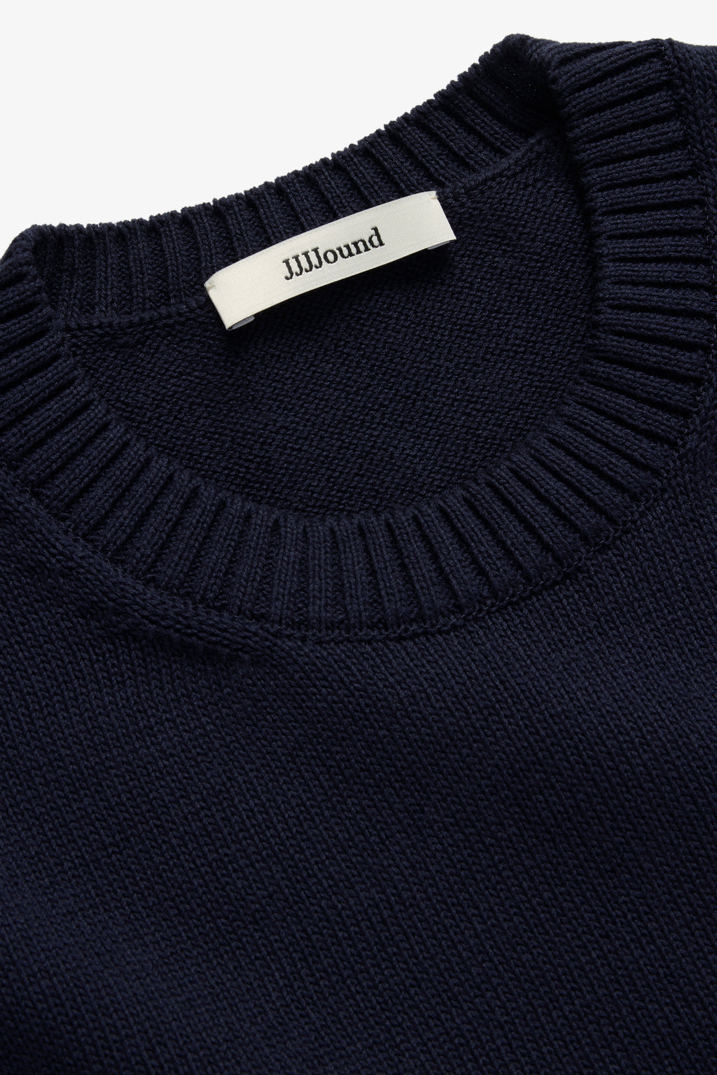 Knit Cotton Crewneck - Navy