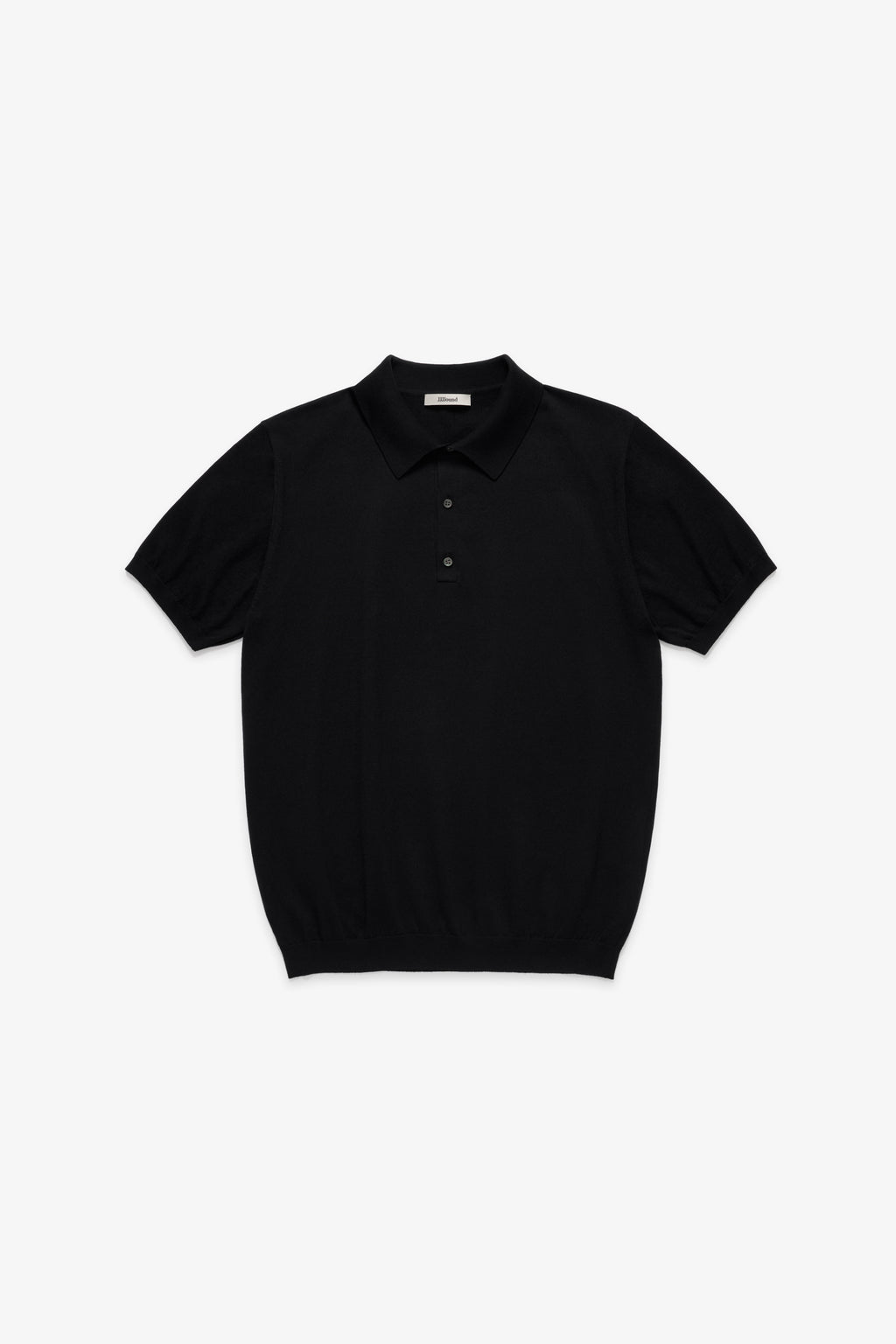 Knit Cotton Polo - Black