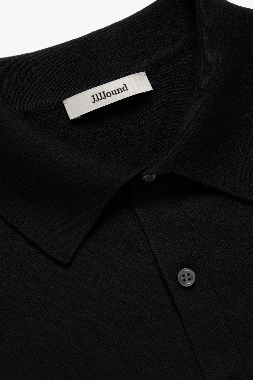 Knit Cotton Polo - Black