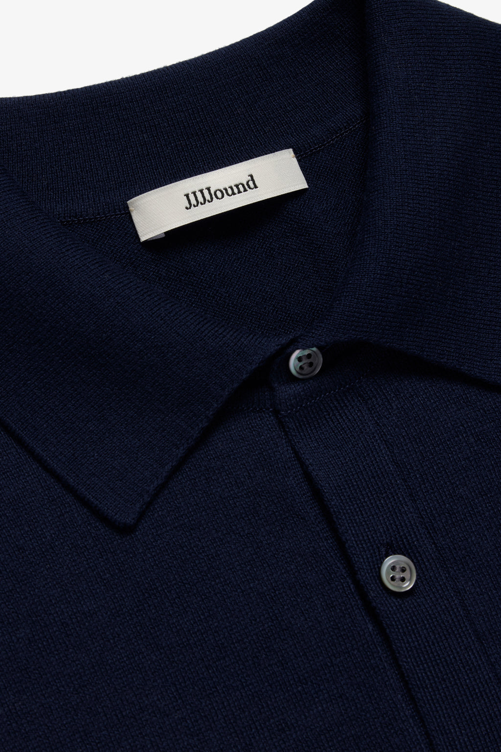 Knit Cotton Polo - Navy