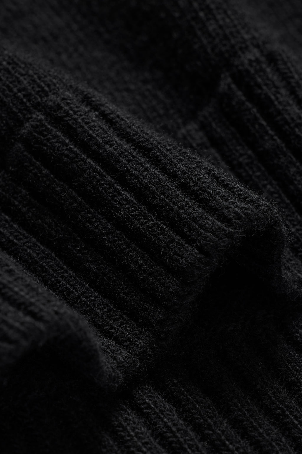 Knit Wool Crewneck - Black