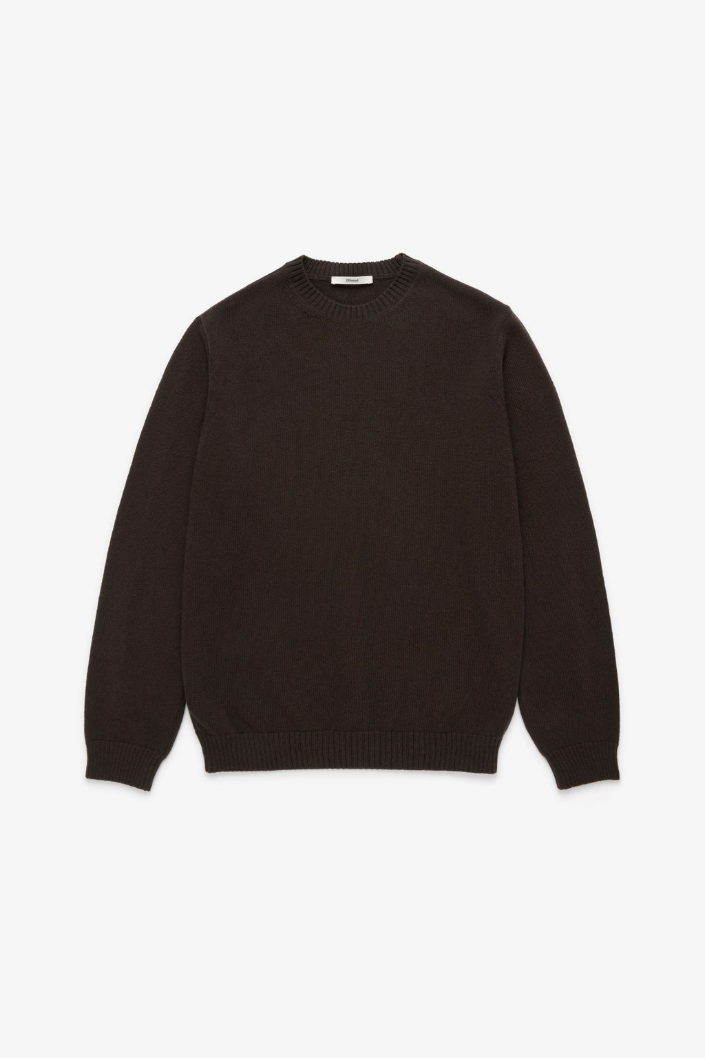 Knit Wool Crewneck - Brown