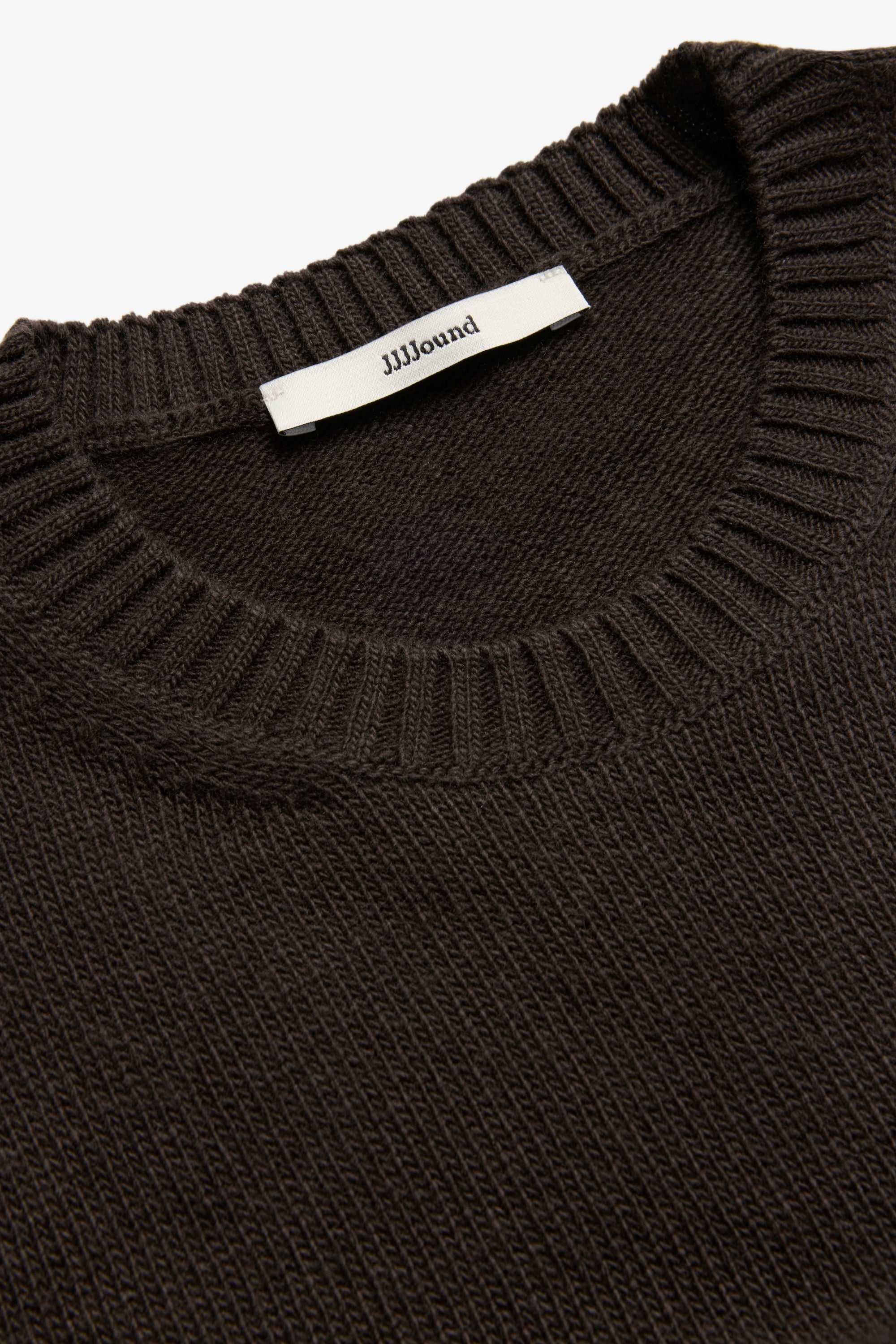 Knit Wool Crewneck - Brown