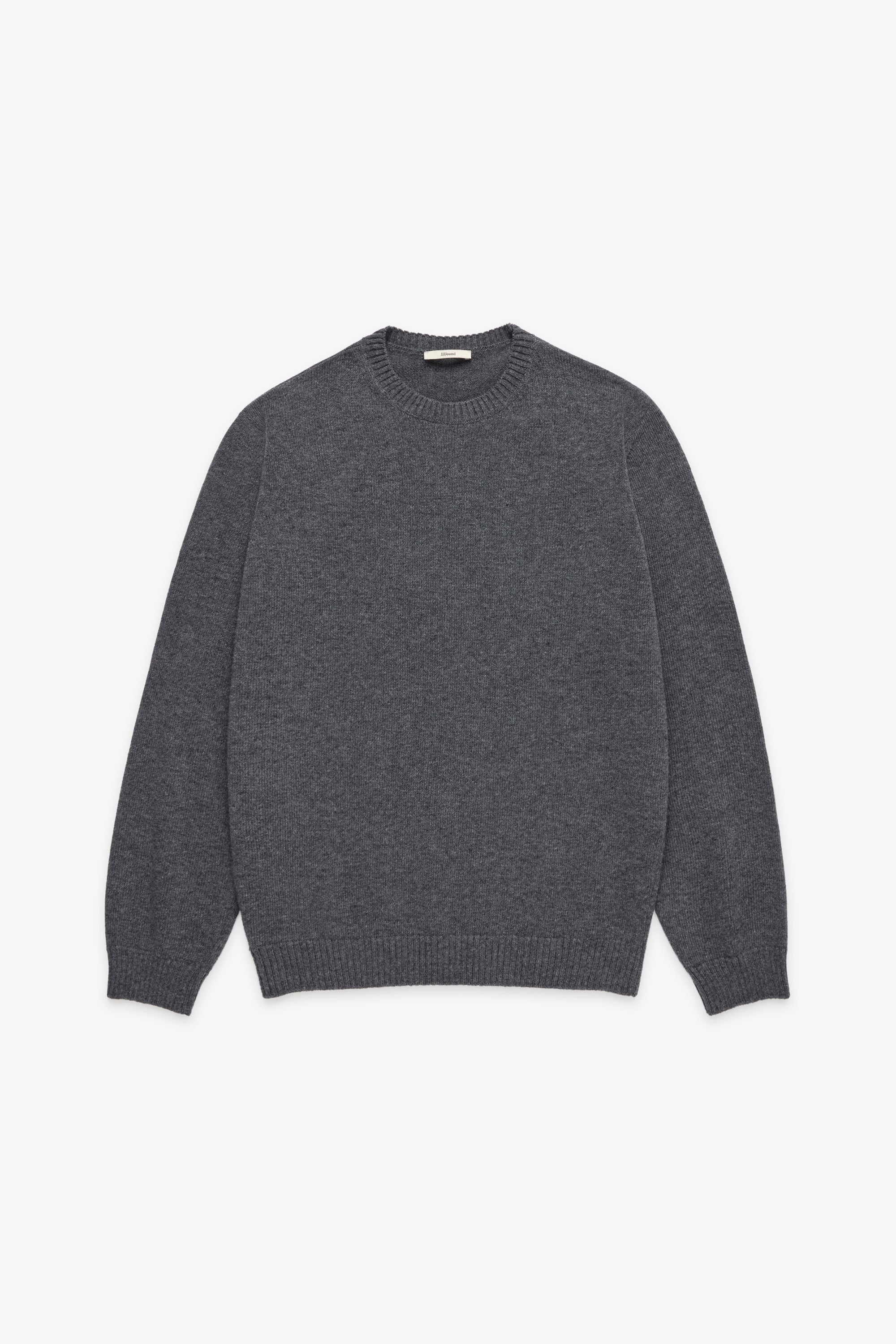 Knit Wool Crewneck - Charcoal Mix