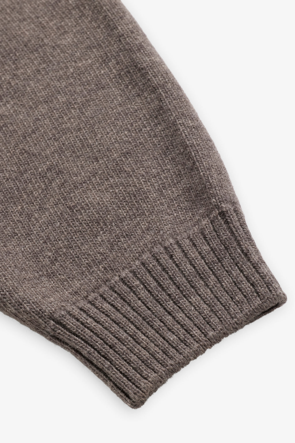 Knit Wool Crewneck - Taupe