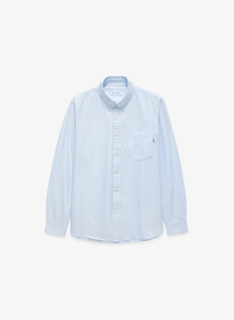 Lightweight Oxford - White/Blue Stripes – JJJJound