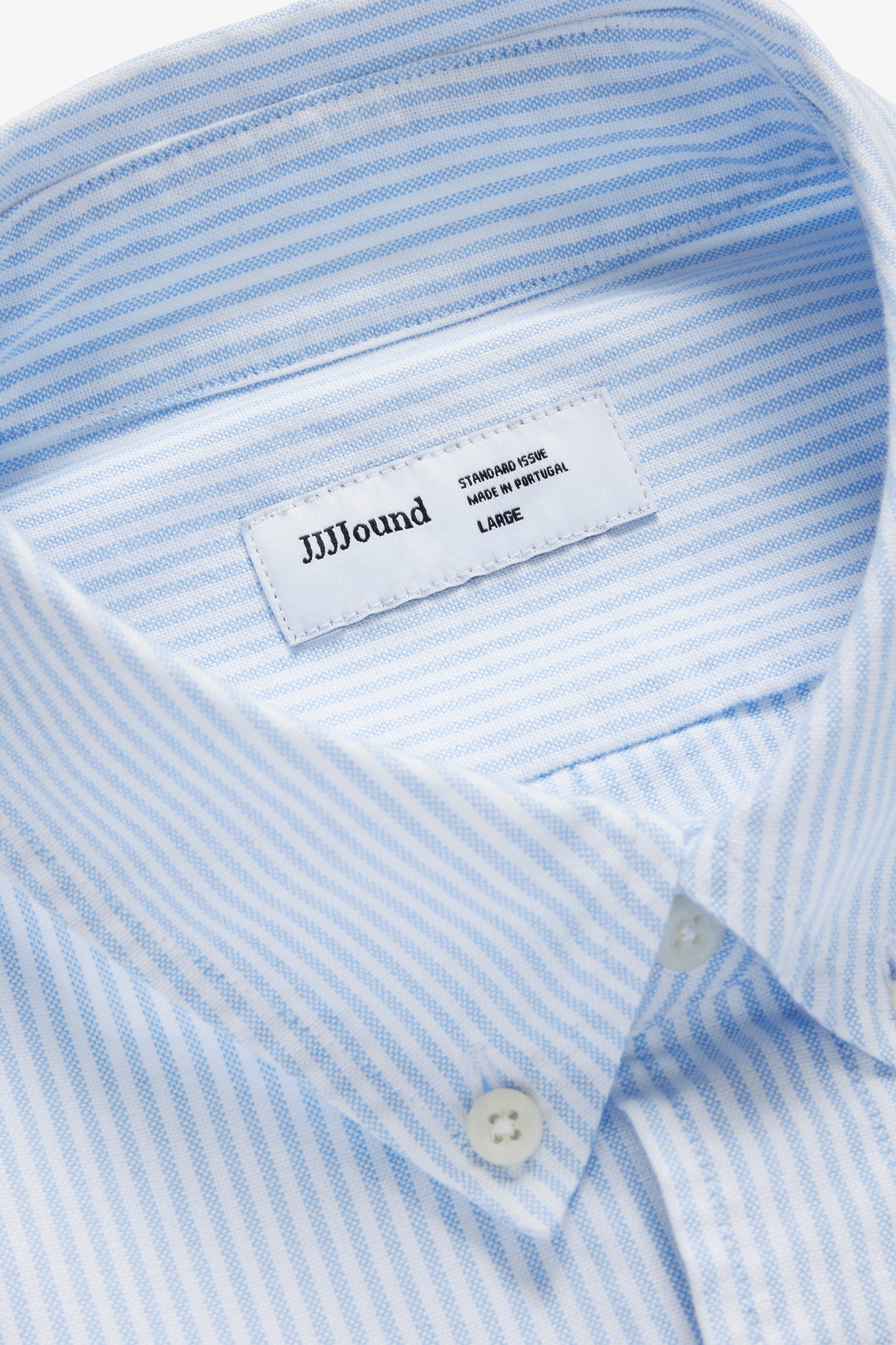 Lightweight Oxford - White/Blue Stripes