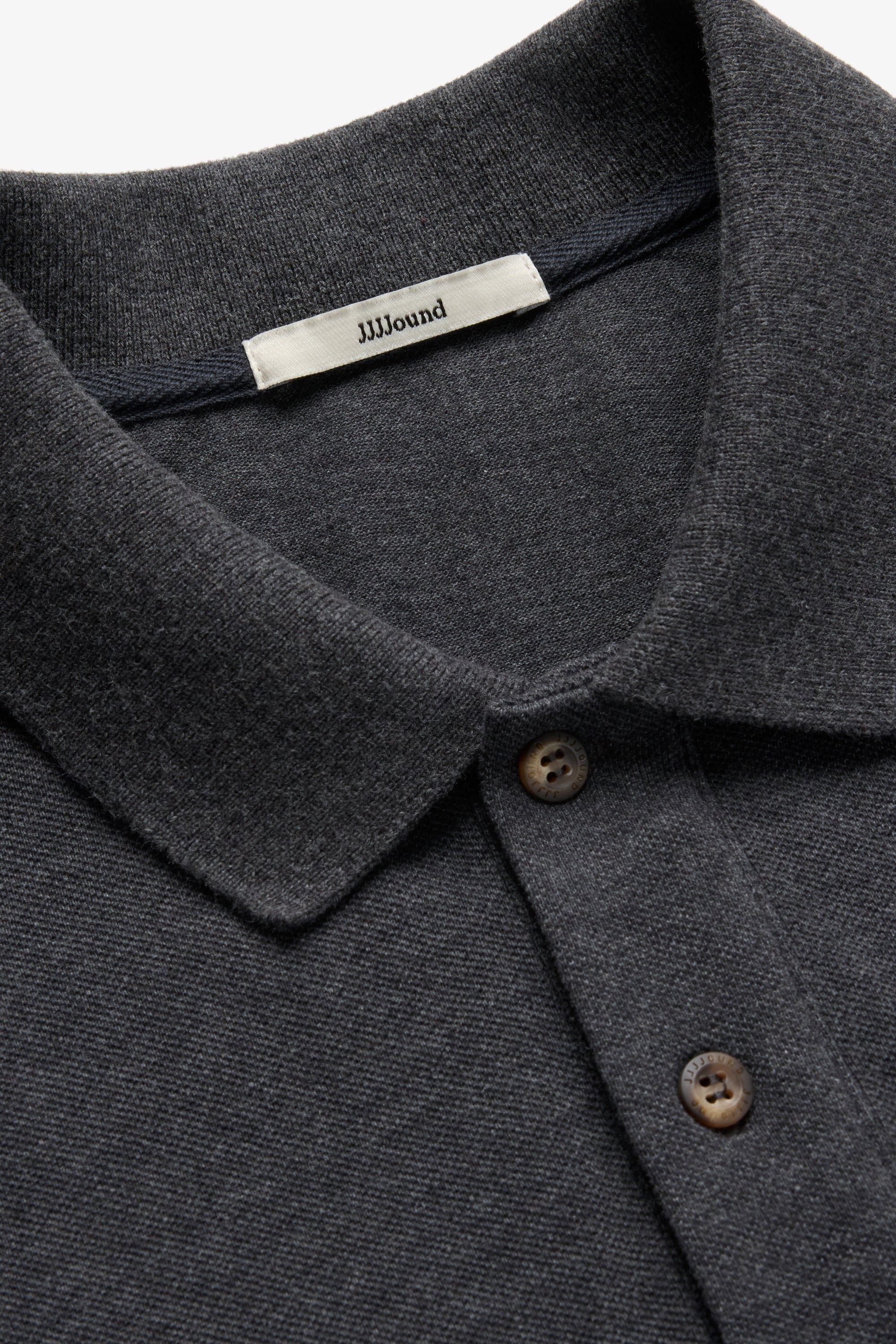 Longsleeve Polo Shirt - Charcoal Mix