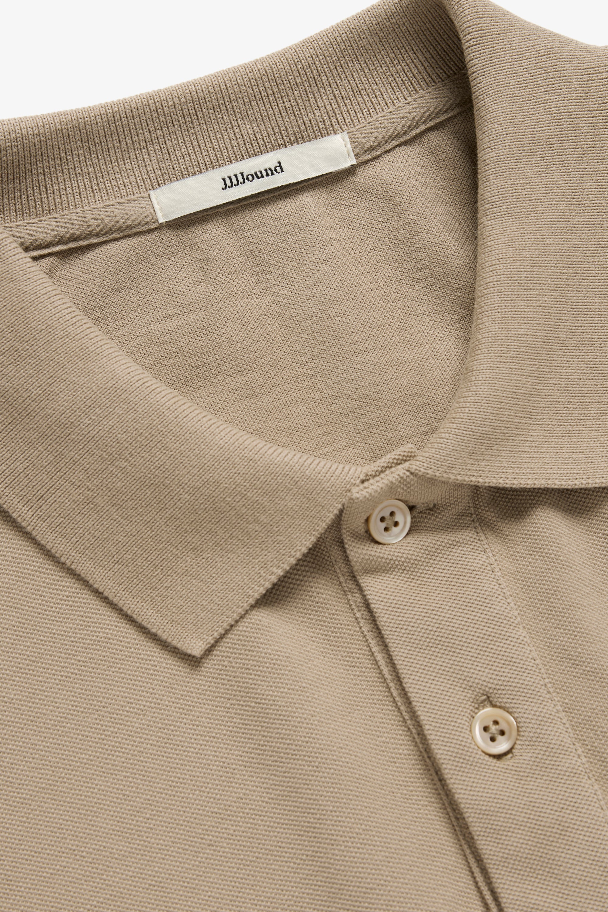 Longsleeve Polo Shirt - Taupe