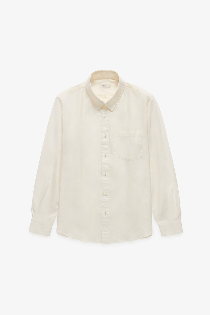 JJJJound Poplin Shirt ジョウンド 長袖シャツ M Poplin Shirt - Cream – JJJJound