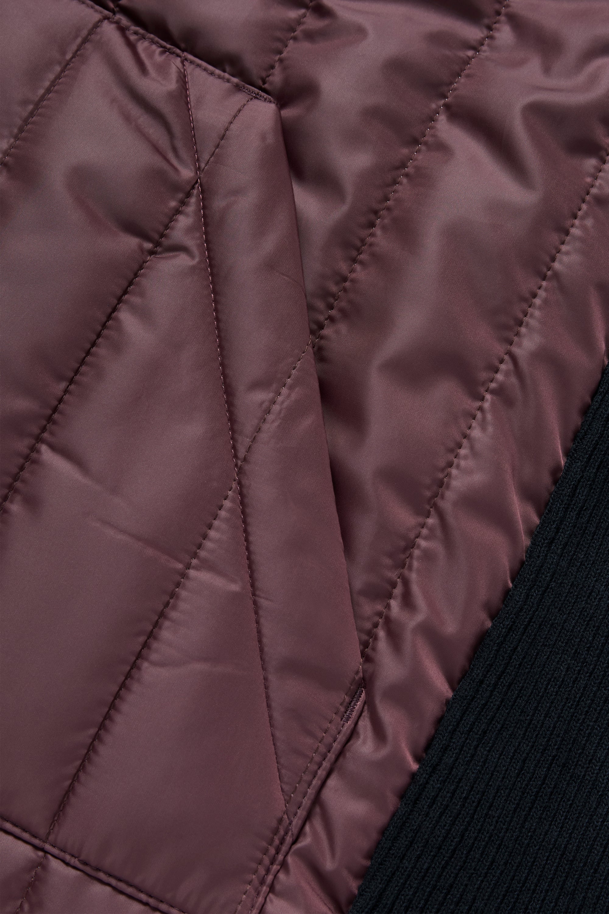Quilted Jacket - Burgundy