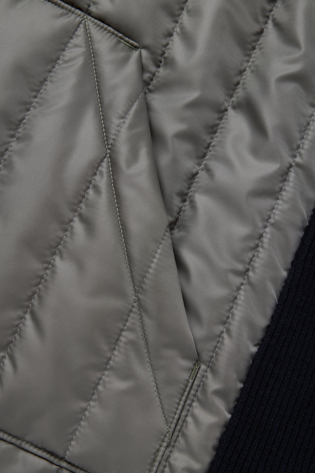 Quilted Jacket - Dark Olive