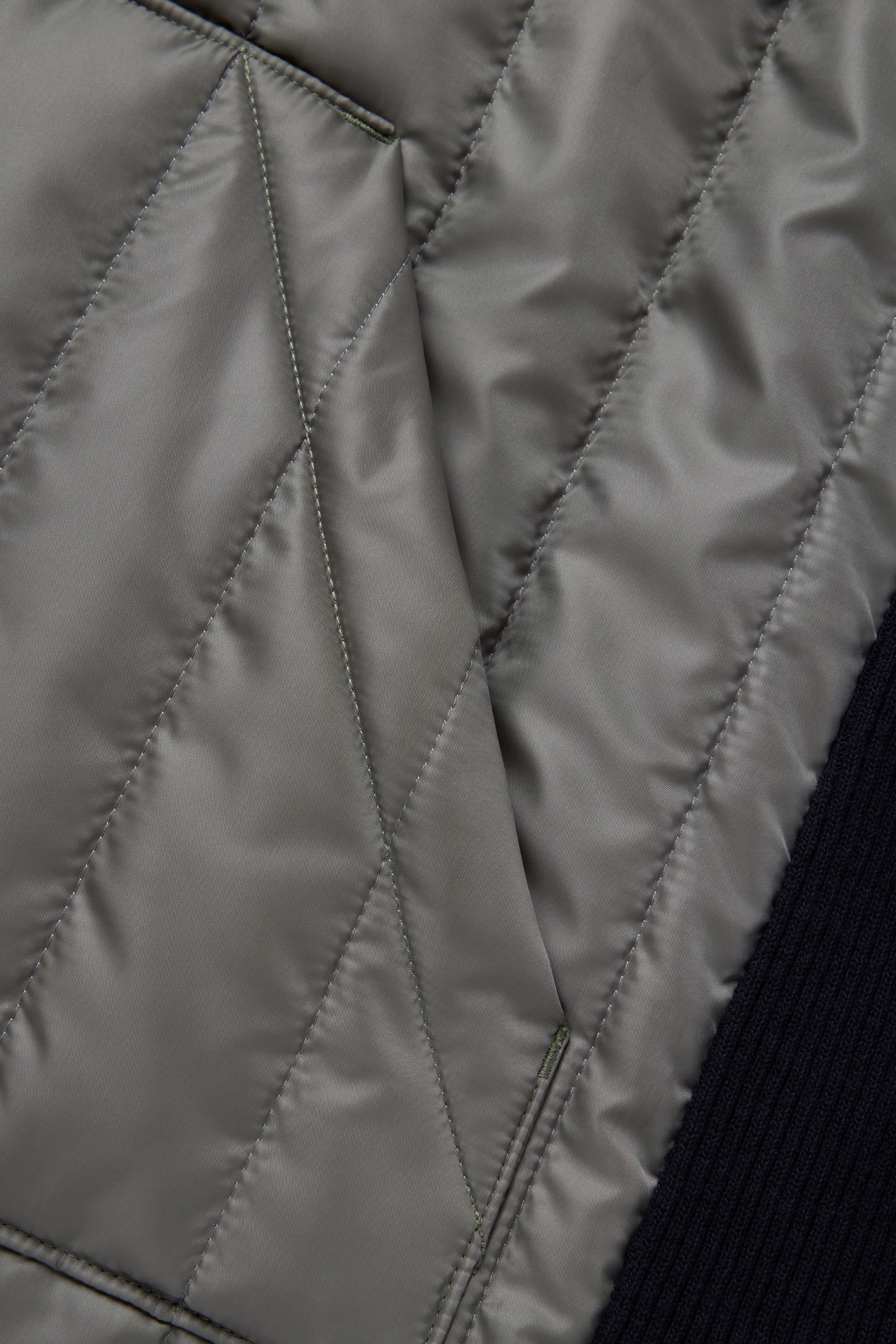 Quilted Jacket - Dark Olive