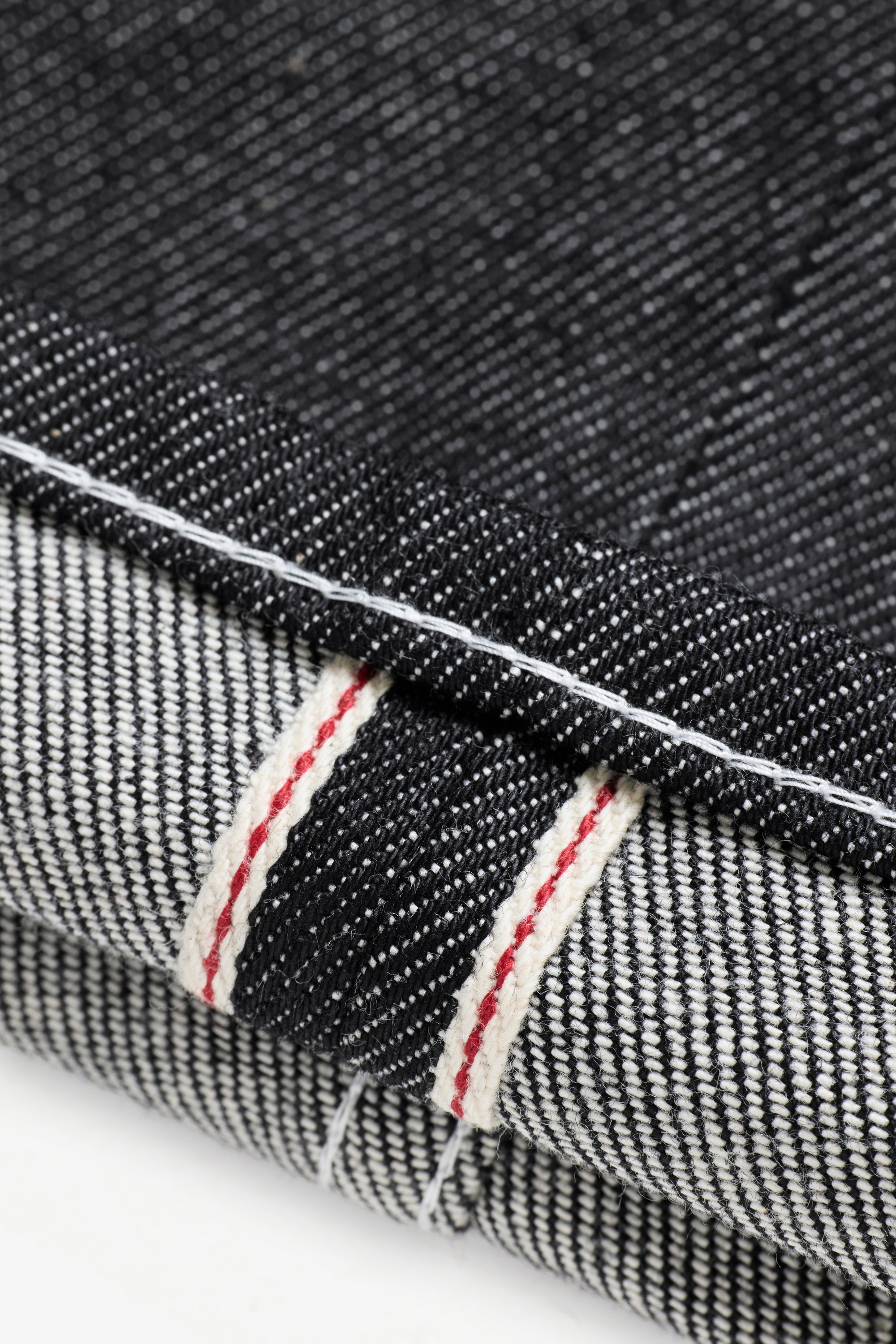 Relaxed Jeans Selvedge Denim - Black/White