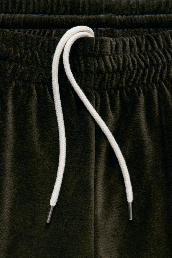 Relaxed Velour Track Pant - Olive – JJJJound