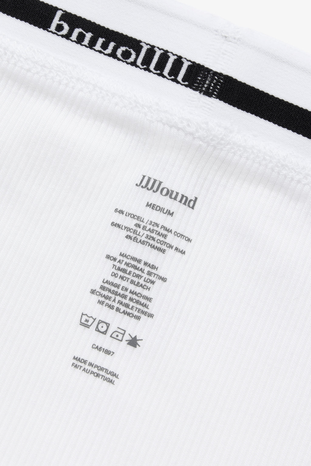 Ribbed Boxer Brief - White