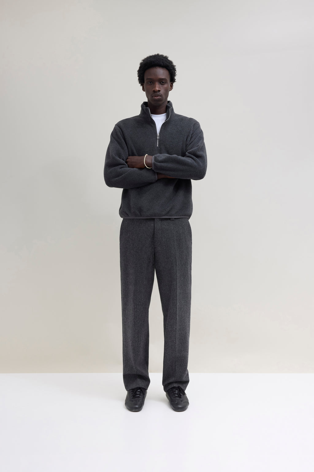 Quarter Zip Camper Polar - Charcoal