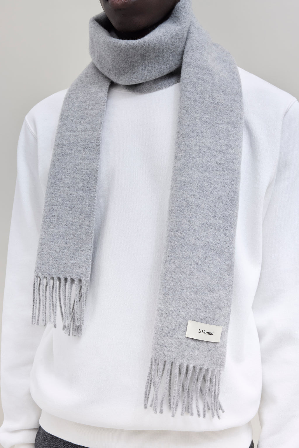 Wool Scarf - Grey Mix