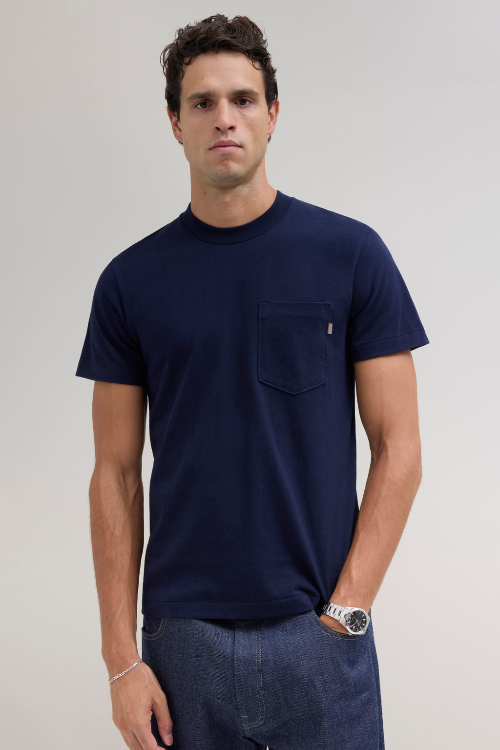 90s Pocket T-Shirt - Navy