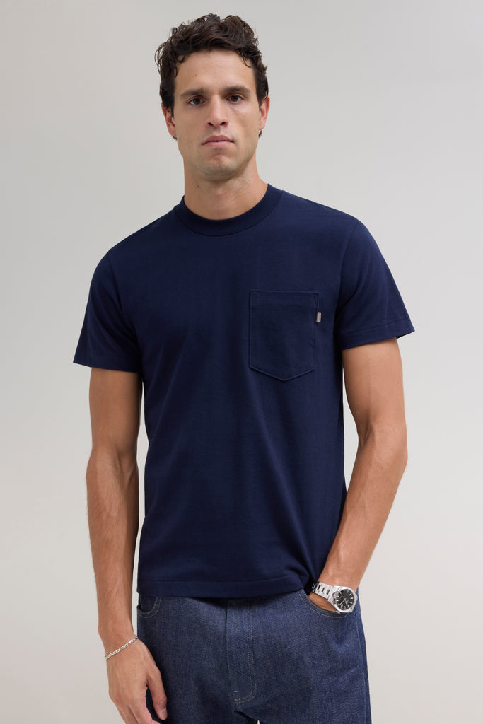 90s Pocket T-Shirt - Navy – JJJJound