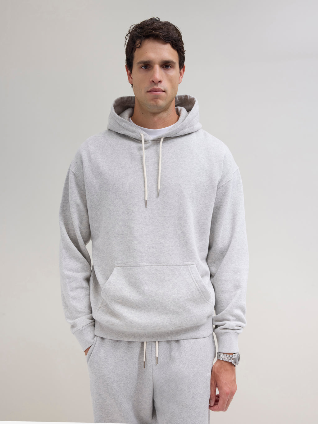 2000s Hooded Sweatshirt - Grey Mix