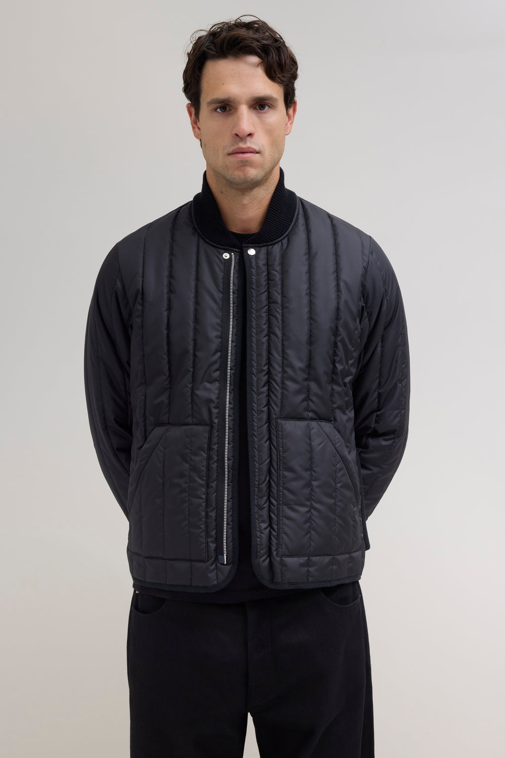 Quilted Jacket - Black