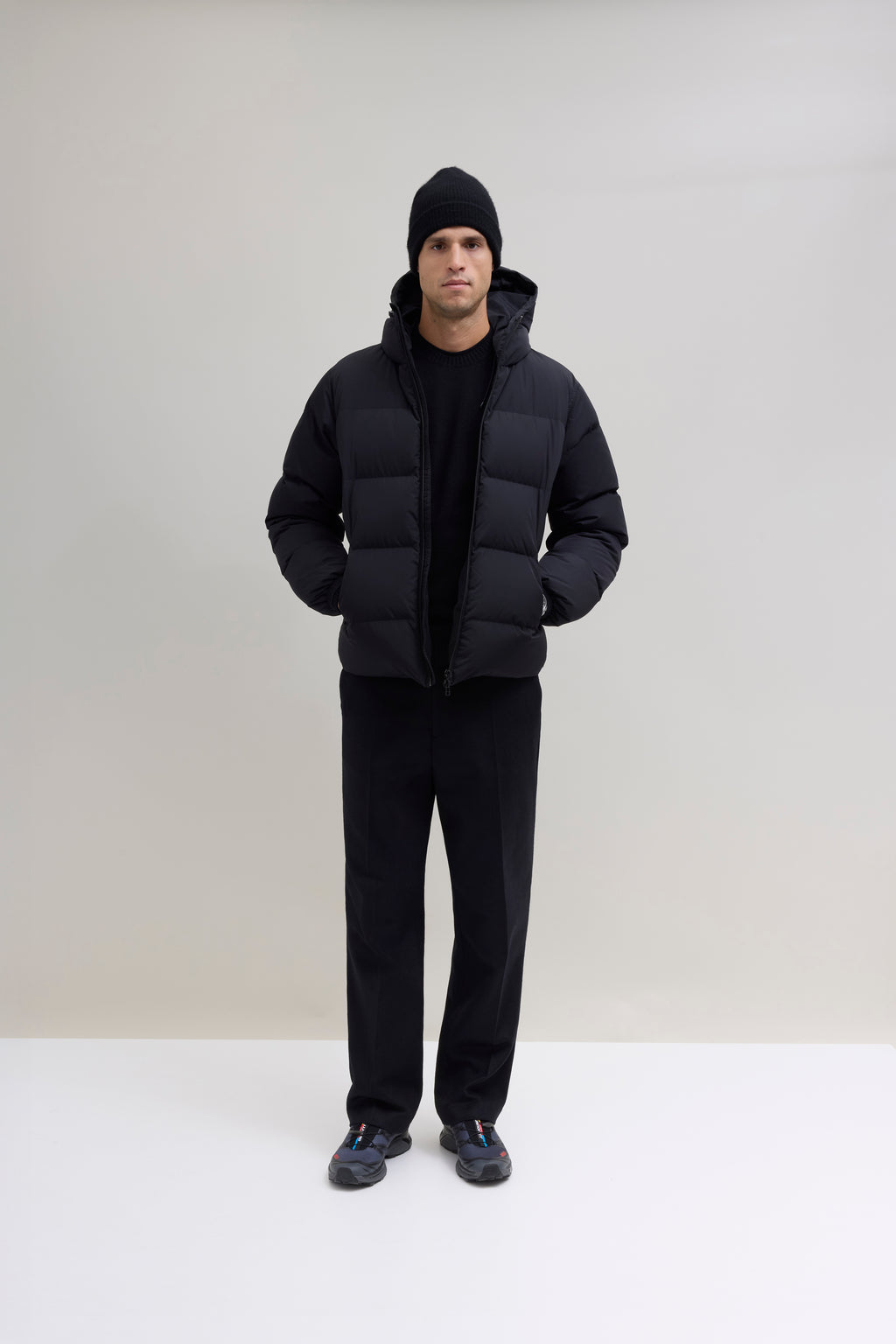 Wool Trousers - Black