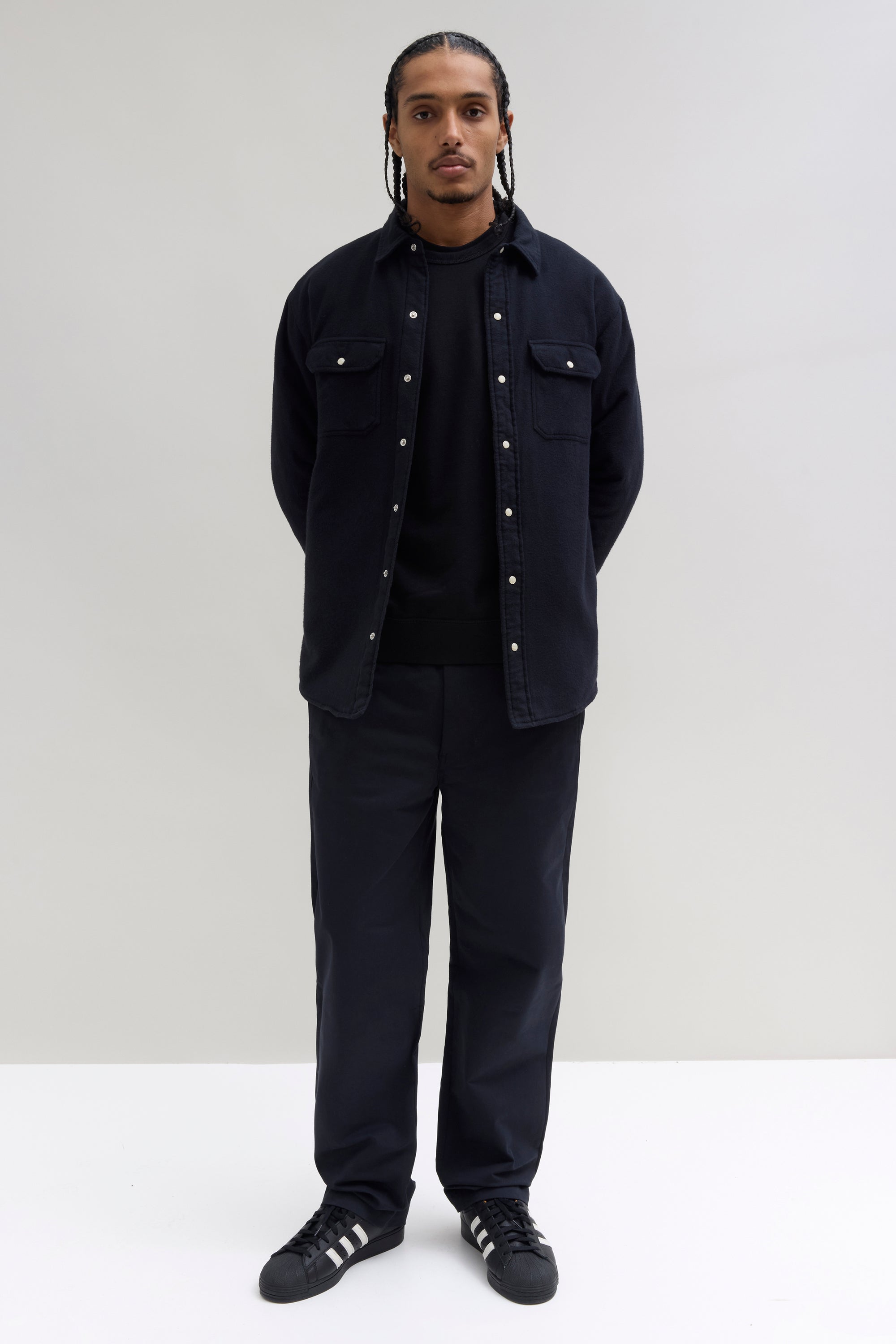 Thermal Flannel Shirt - Black