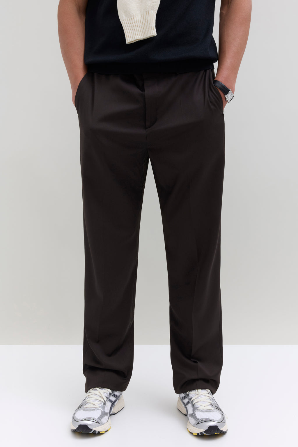 Wool Trouser - Brown