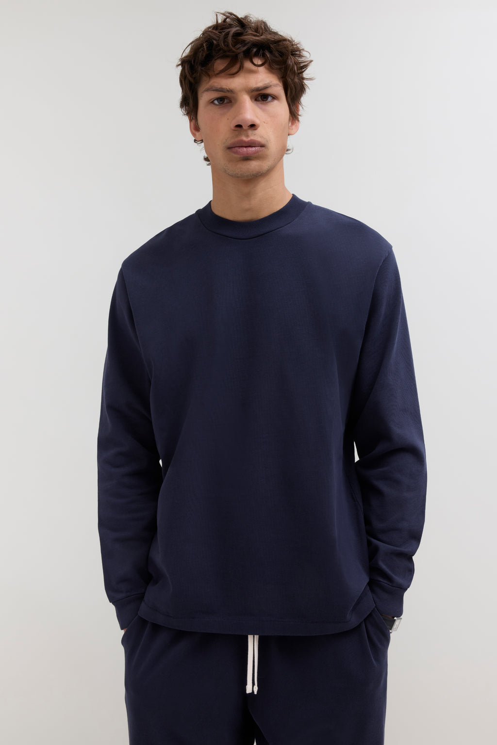 Heavyweight Jersey Longsleeve - Navy