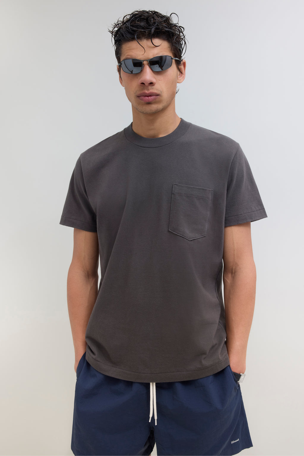90s Pocket T-Shirt - Dark Brown
