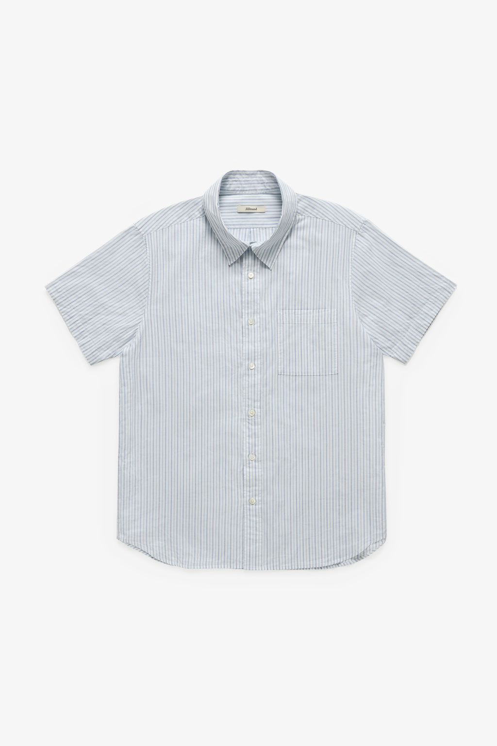 Striped Shortsleeve Shirt - White/Blue
