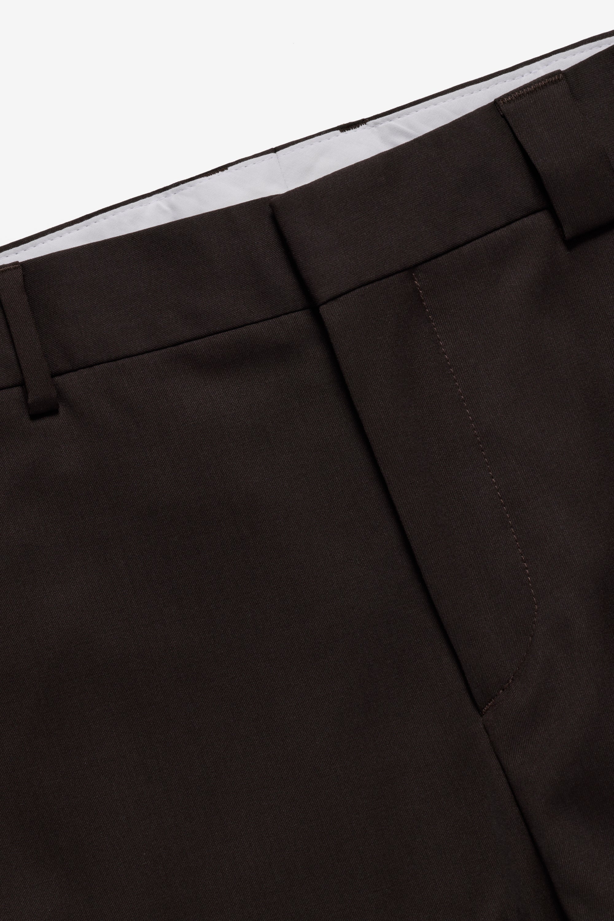 Wool Trouser - Brown
