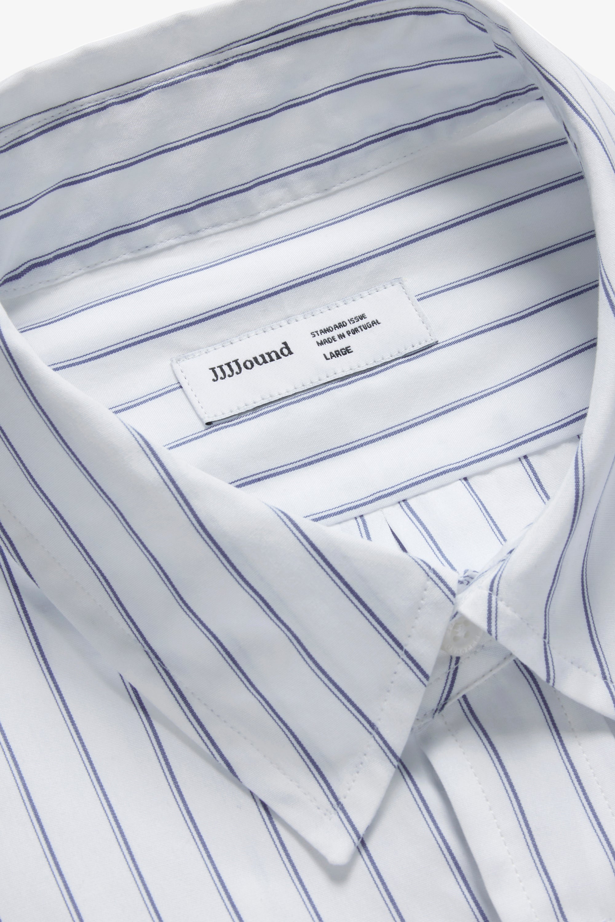 Striped Poplin Shirt - White/Blue