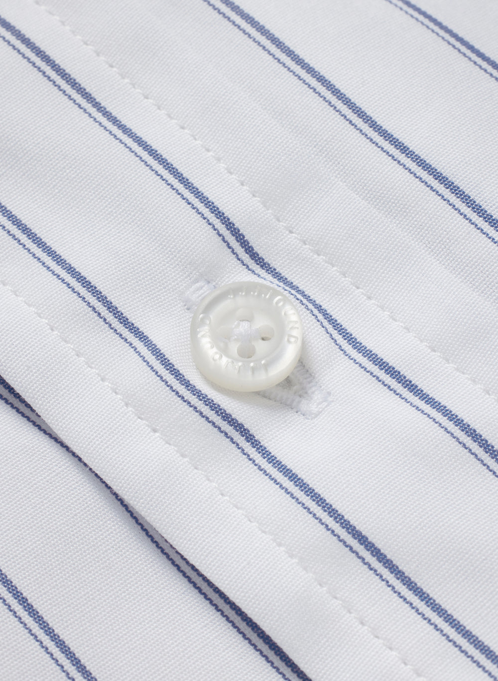 Striped Poplin Shirt - White/Blue