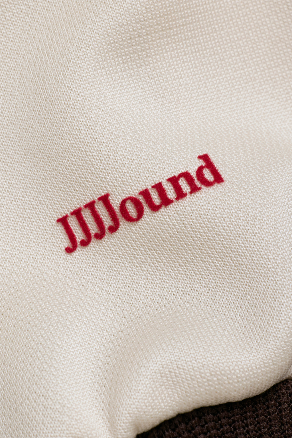 Tracksuit Top - Off-White/Brown Stripe