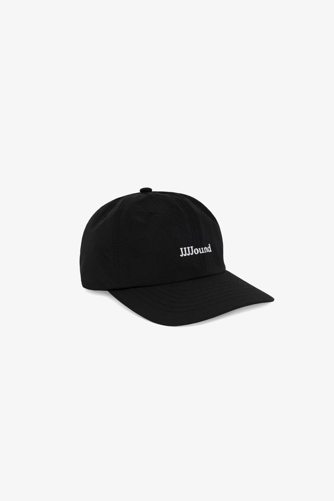 帽子 jjjjound weekend cap black Logo Weekend Nylon Cap - Black – JJJJound